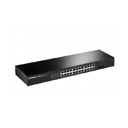 24x 1000Mbit netwerkpoorten. Rackmountable 19".