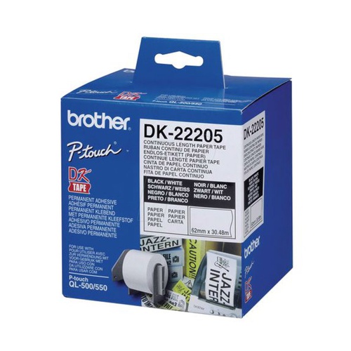 DK-22205 Brother label origineel 62 mm x 30,5 meter